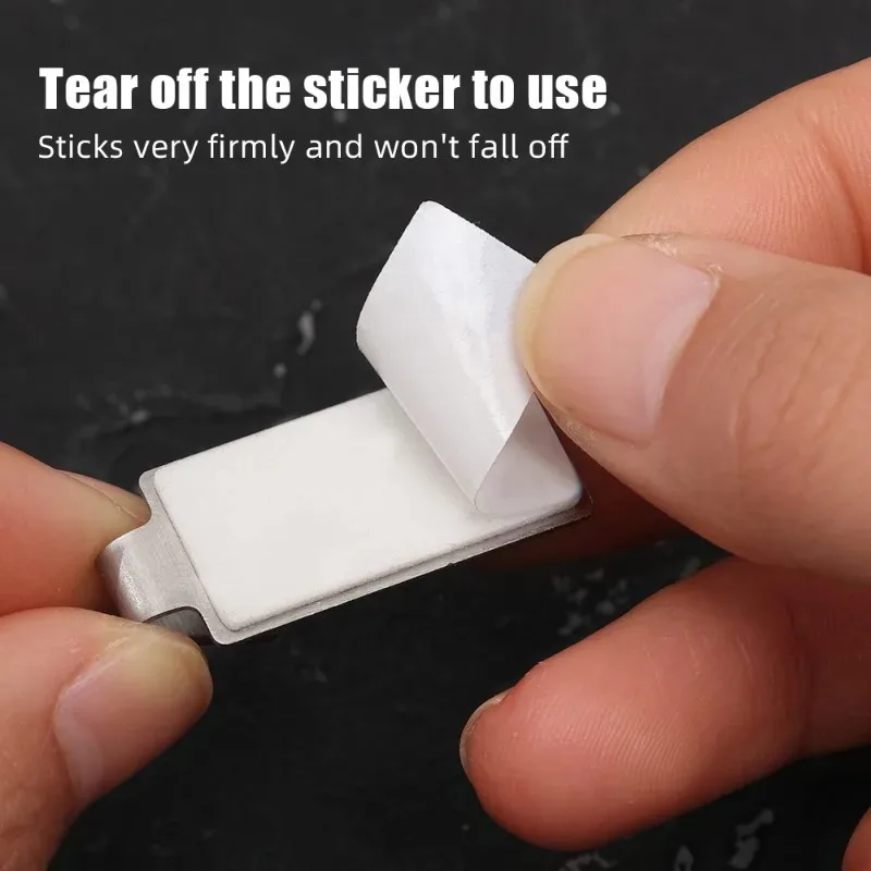 60/1 шт. мини самоклеящийся крючок из нержавеющей стали маленькая настенная