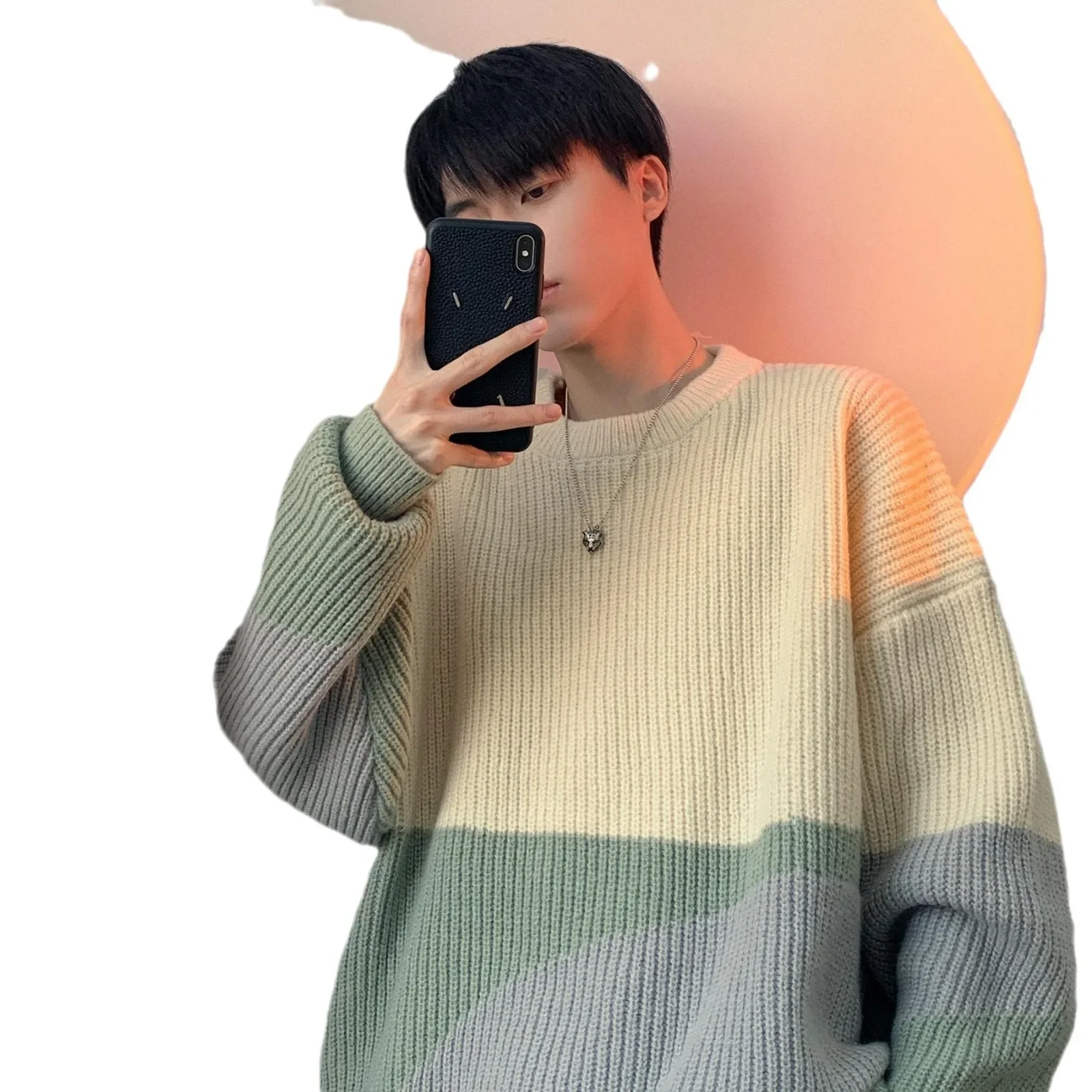 Осень/зима свитер для пар мужской и женский модный универсальный студенческий