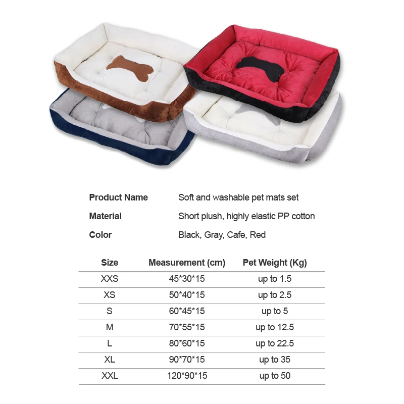 4 в 1 моющиеся коврики для собак и кошек