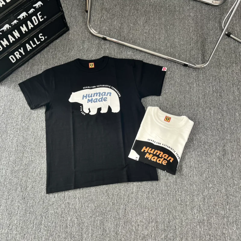 

Винтажная футболка с изображением милого медведя, мужская повседневная женская футболка, футболки в стиле хип-хоп, мужская одежда в стиле Харадзюку