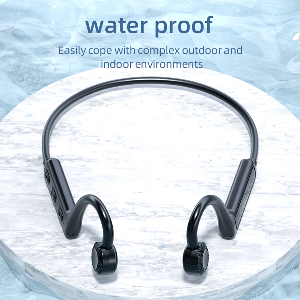 

Bone Conduction Earphone 110mAh HiFi Wireless Bluetooth-compatible 5 1 TPE Low Delay Ear Hook Headphone Music Headset Green