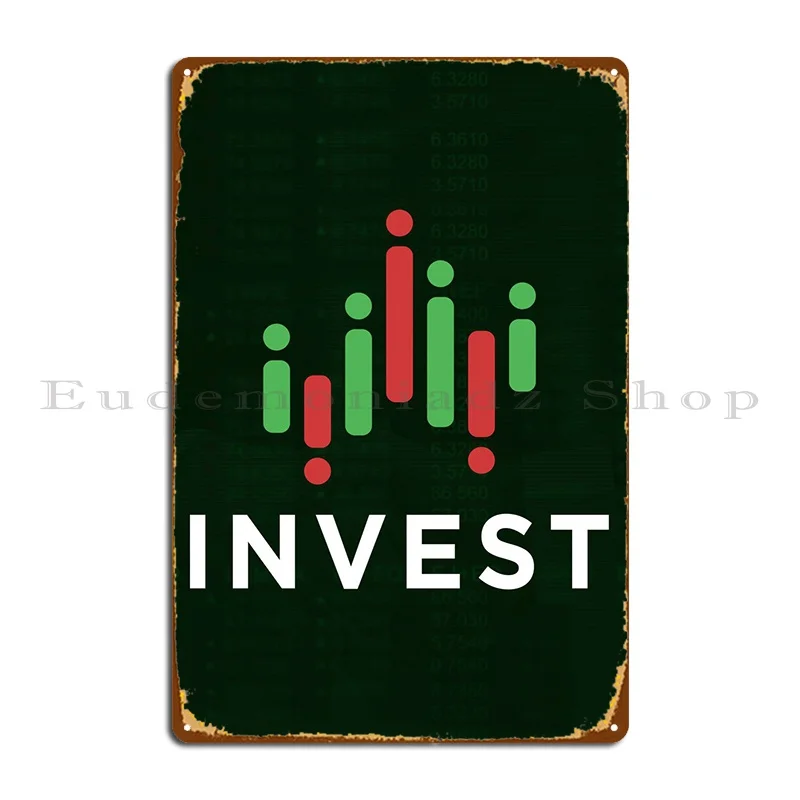 

Инвестировать, стоковый рынок, график, металлический налет, настенный, домашний кухонный персонаж, создание оловянного знака, плакат