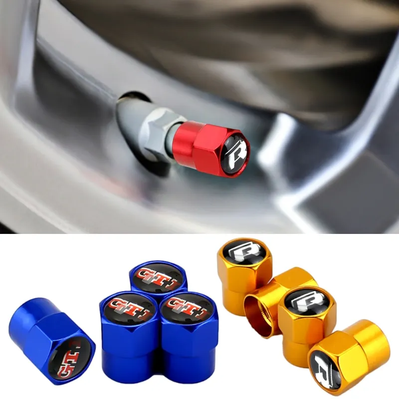 Колпачки для стержней клапанов автомобиля VW Rline GTI SR T5 Golf 4 T4 B6 T3 T1 Jetta Polo Passat Transporter