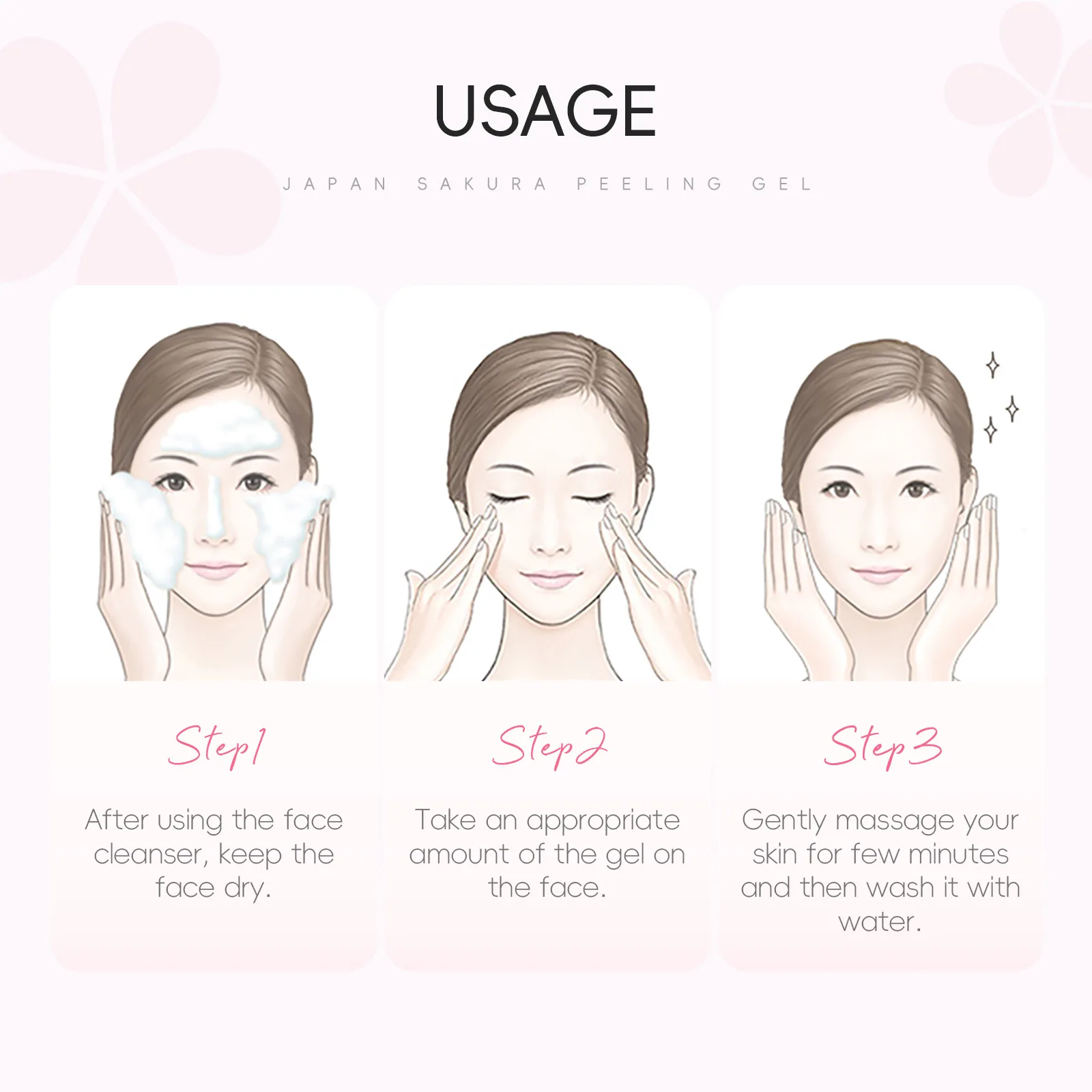 LAIKOU Япония Сакура Отшелушивающий отшелушивающий гель-пилинг Скраб для лица Увлажняющий питательный восстанавливающий скраб Крем для лица Уход за кожей (art.: 3920caf4120f8) - 3920caf4120f8