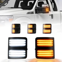 dynamic side mirror marker lights lamps for ford f250 f350 f450 2008 2016 turn signal sequential amber running white
