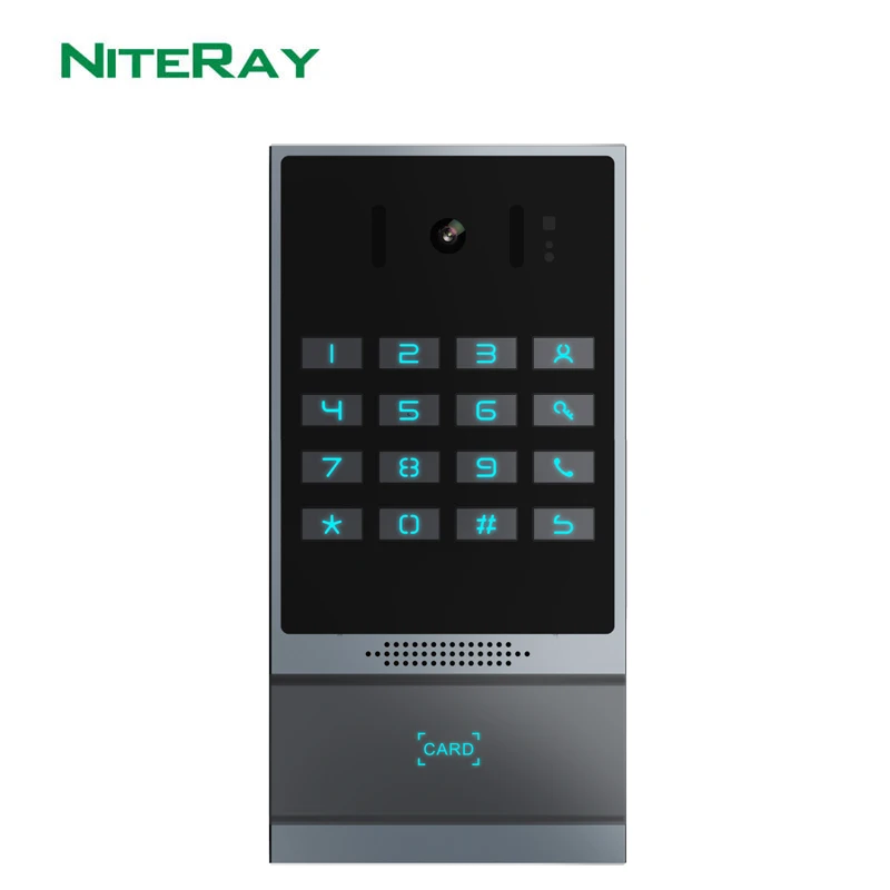 i64 2 Mega-Pixel Video Door Phone Smart Access Control with Password, RFID/IC Cards, NFC, Indoor Switch,Remote DTMF