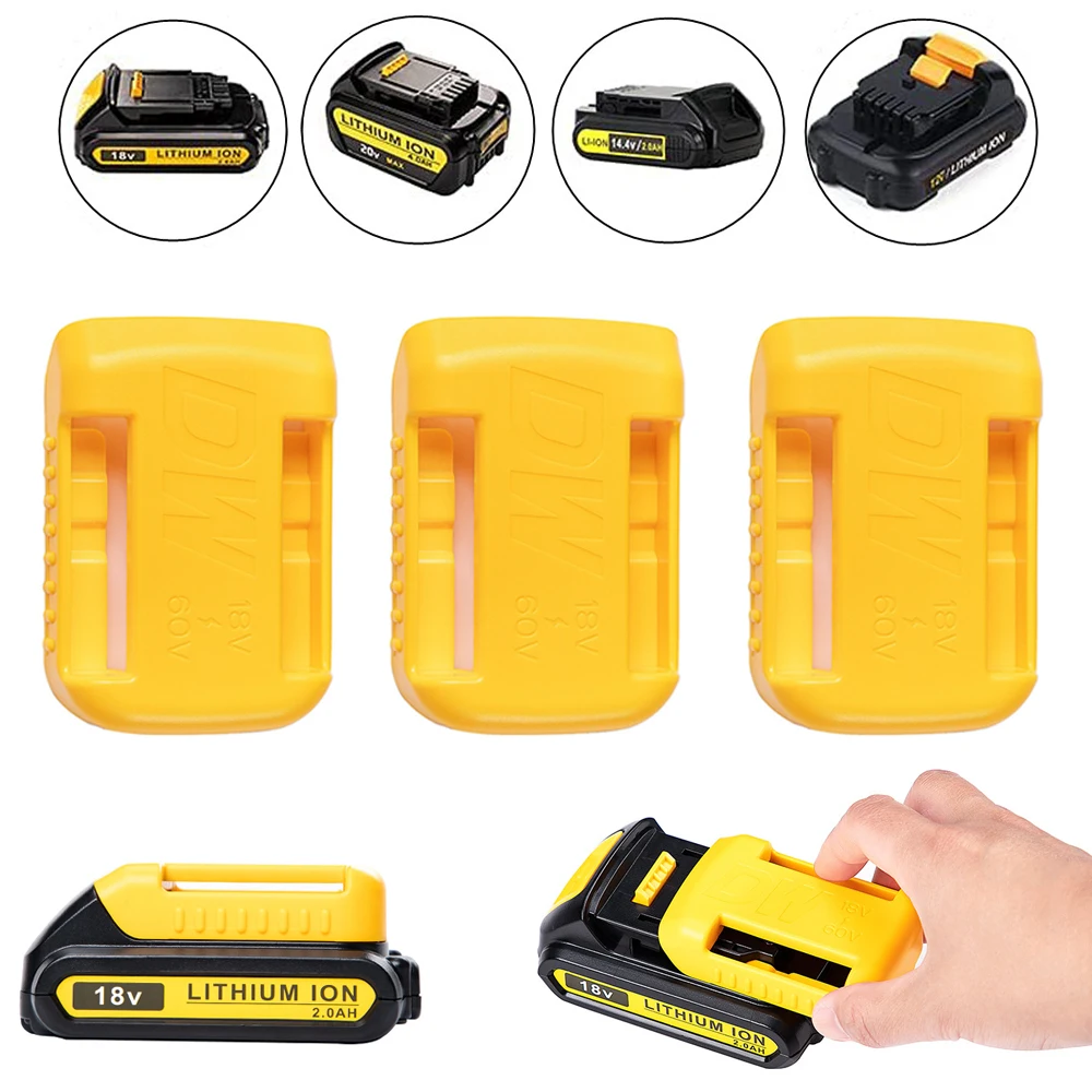 

1/5pcs Battery Holder for Dewalt 18V 20V 60V MOUNTS/Hanger/Dock Holder Fit for DCB200 DCB203 DCB205 Battery Storage Tool Holder