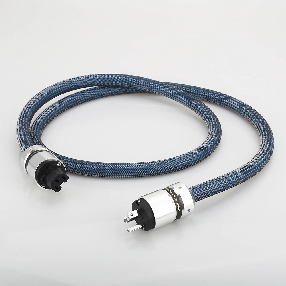 Audiocrast P112 + DW15 посеребренный Hi-Fi аудио кабель питания аудиофил шнур питания с американской вилкой