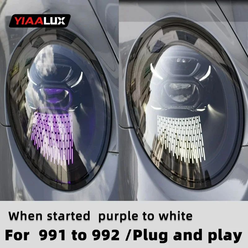 Горячая Распродажа для Porsche 991 911 передняя фара 2012-2018 Модифицированный новый стиль