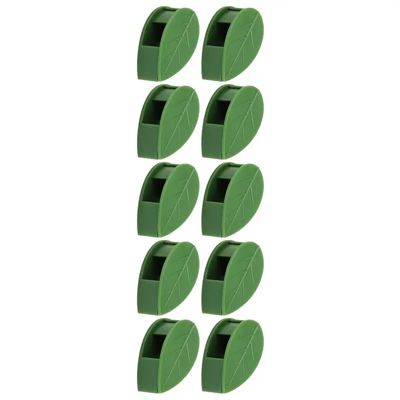 

Self Adhesive Plant Wall Clips 10 Pcs Plant Climbing Wall Fixture Clip Hook Vines Traction Invisible Stand Green Leaf Plant Clip