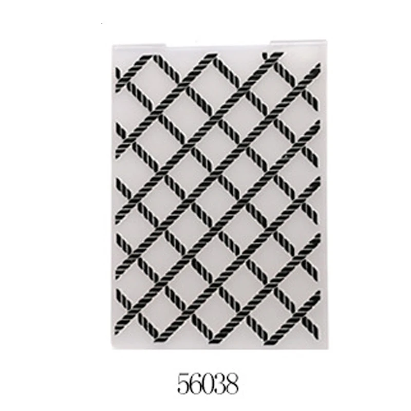 

Grid Embossing folders Plastic Background Template for DIY Scrapbooking Crafts Making Photo Album Card Holiday Decoration