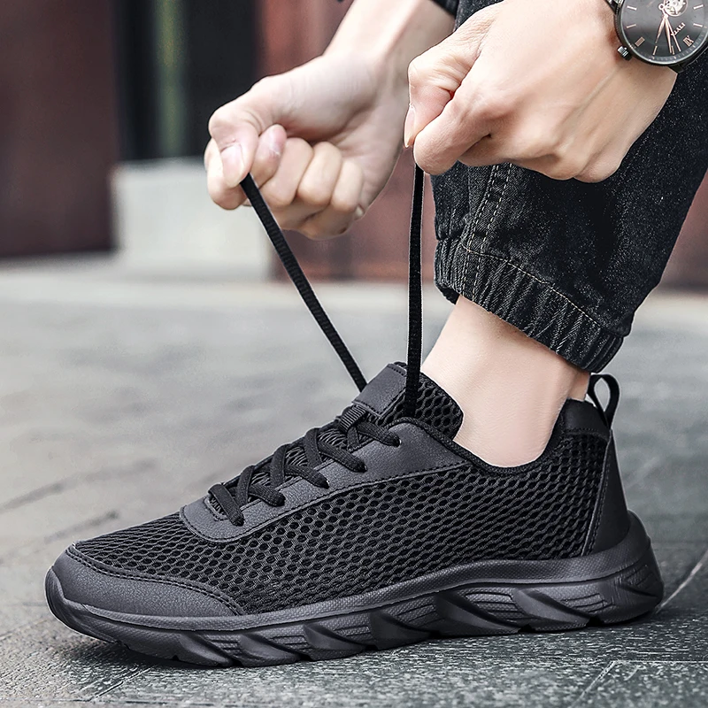 

Кроссовки мужские сетчатые с низким верхом, летняя Уличная обувь для бега, с перекрестными краями, легкие дышащие, для пар
