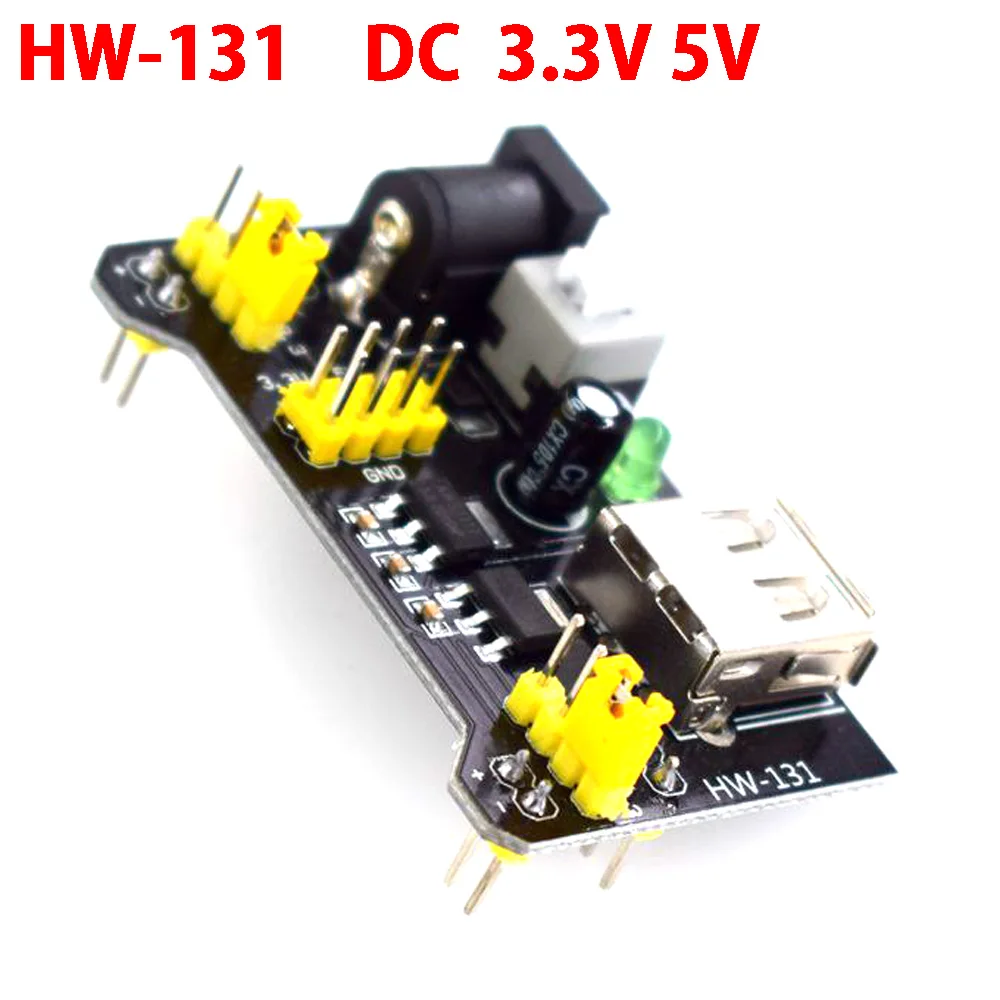 

HW-131 DC 3.3V / 5V MB102 Power Supply Module Voltage Regulator Breadboard for arduino Diy Kit