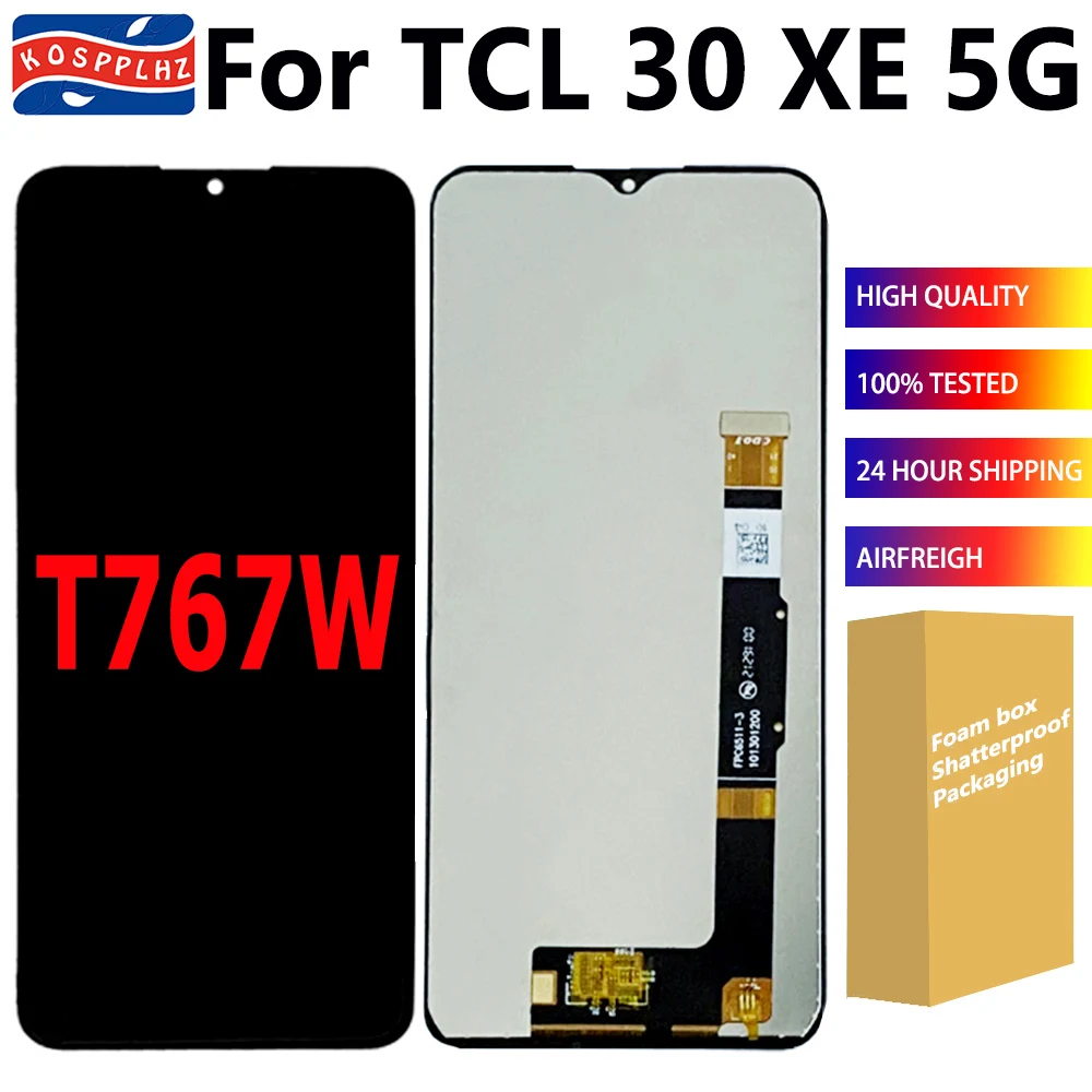 Для телефона TCL 30XE 5G ЖК-экран Передняя сенсорная стеклянная панель Замена для TCL 30 XE 5G ЖК-экран T767W Сенсорный дисплей (art.: 3920cfbafdd7a) - 3920cfbafdd7a