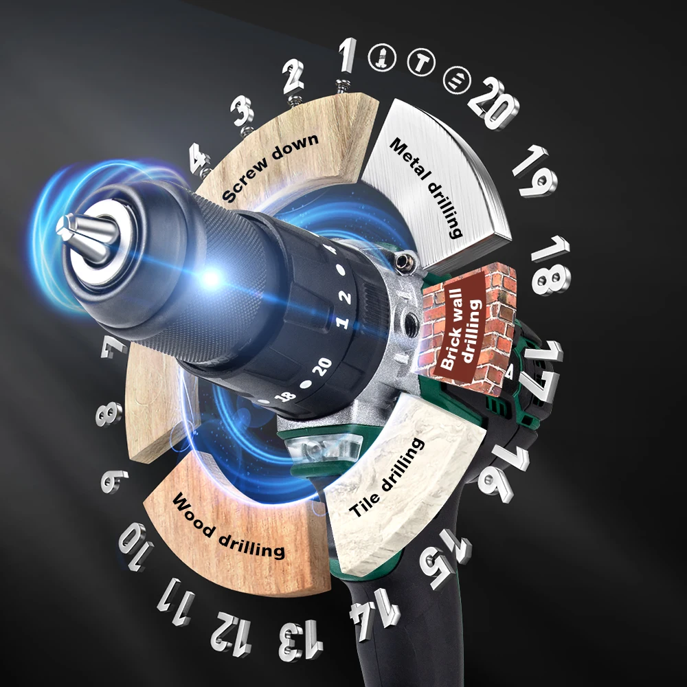 шуруповерт акумяторный бесщеточный для ледобура 21v 13mm 4000mah аккумуляторная