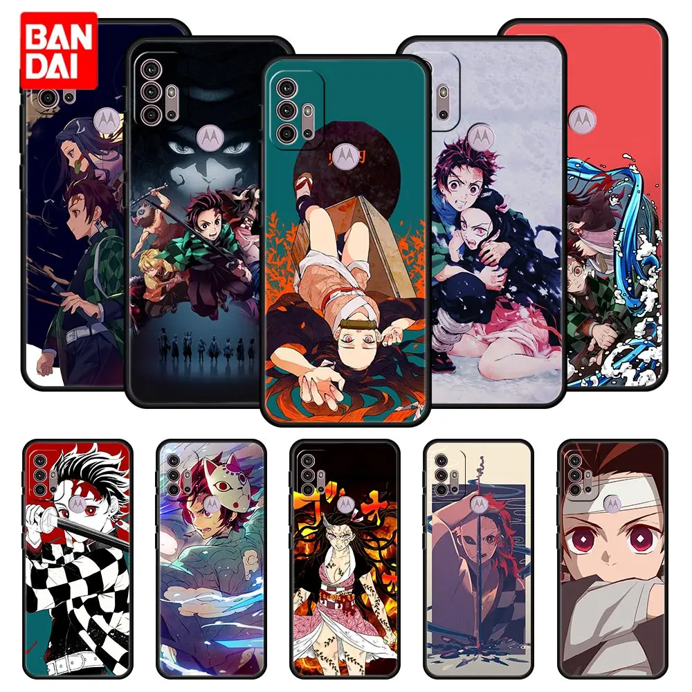 

Cover Case for Motorola Moto G30 G50 G60 G8 G9 G200 G31 G60s Power Plus Play Lite Trend Coque Capa Thin Japan Demon Slayer Cute
