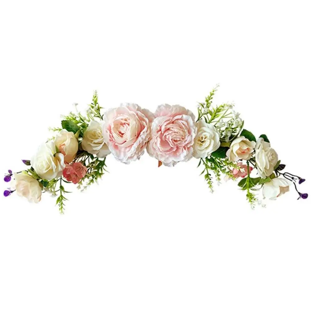 

Wedding Arch Flower Swag - Artificial Peony Floral Decor for Lintel & Front Door