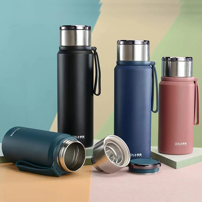

Thermal Water Bottom304 Stainless Steel Business Insulated Cup Large Capacity Portable Sports Water Cup 600,/800Ml Insulated Ket