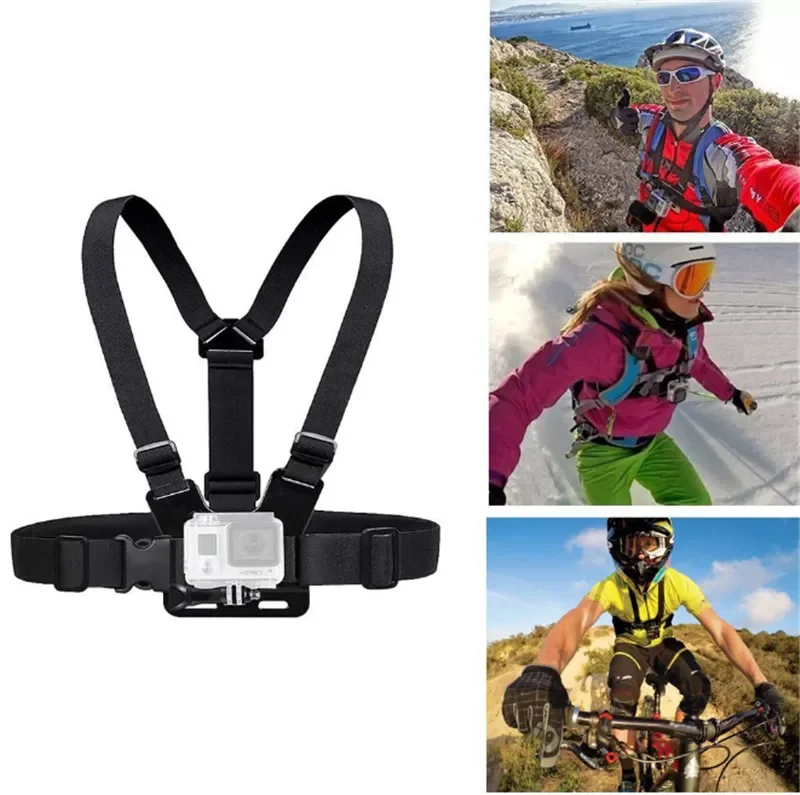 

Strap Mount Belt for Gopro Hero 5 4 Yi 4K Action Camera Chest Mount Harness for Go Pro SJCAM SJ4000 Sport Cam Fix