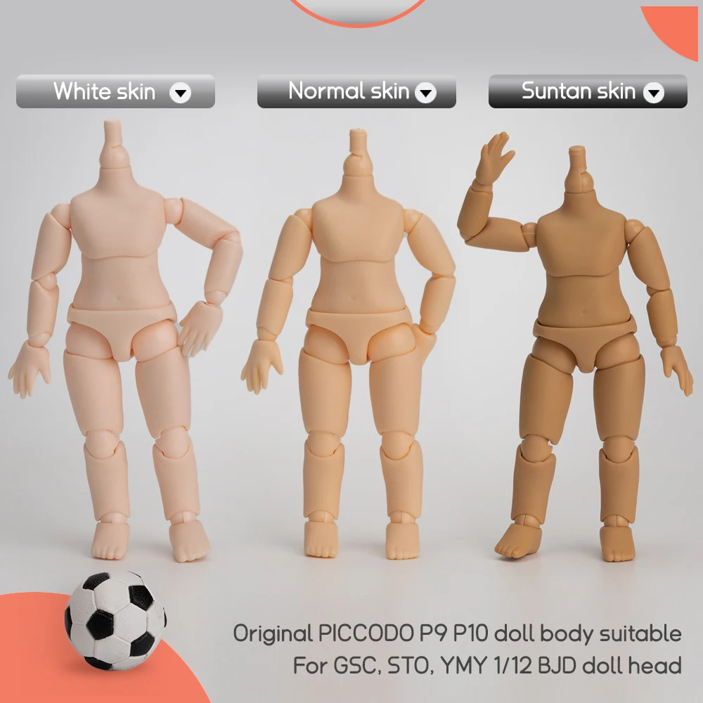 P9 P10 Кукла PICCODO подвижный сферический шарнир Белая загартовая кожа голый детский