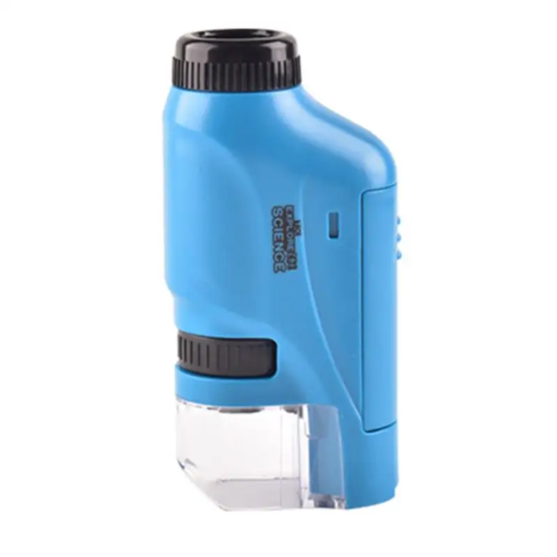 

Kids Handheld Microscope Kit Lab LED Light 60X-120X Home School Biological Science Educational Toys For Children Gift