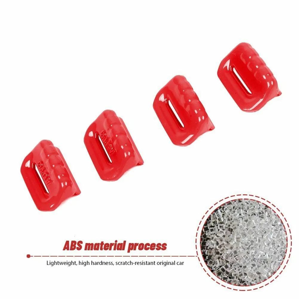 

4 шт., красные кнопки управления переключателем для Jeep Wrangler JL JT 2018