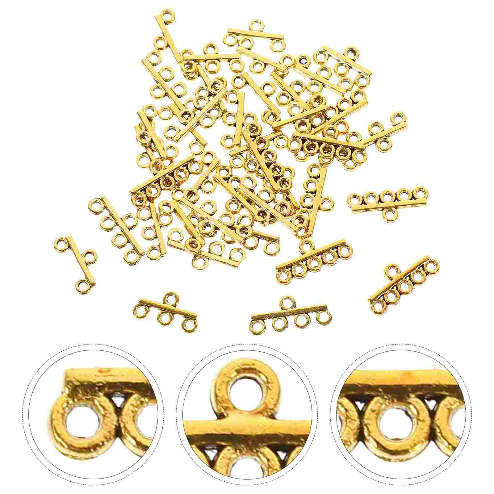 40Pcs Alloy Hollow Charms Jewelry Making Charms Connectors Bracelet Necklace DIY Pendants