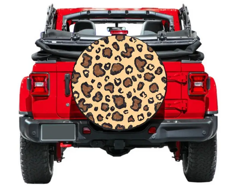 

Spare Tire Cover Leopard pattern, Backup Camera option, Cheetah Jeep Tire Cover, Jeep girl, Jeep Accessories, Backup camera tire