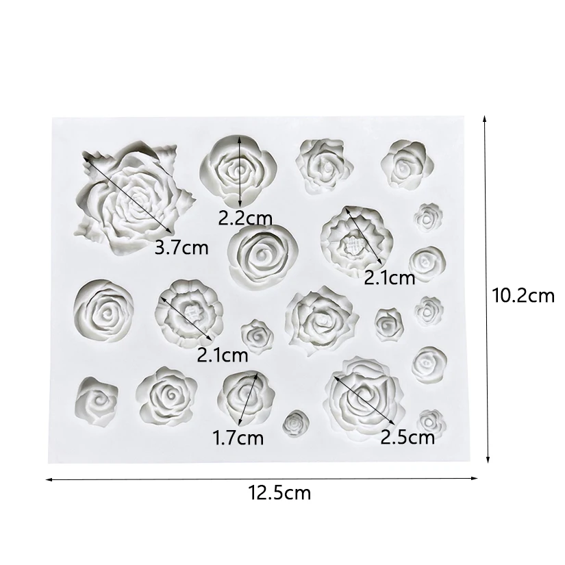 Силиконовая форма в виде цветка розы пиона Маргаритки