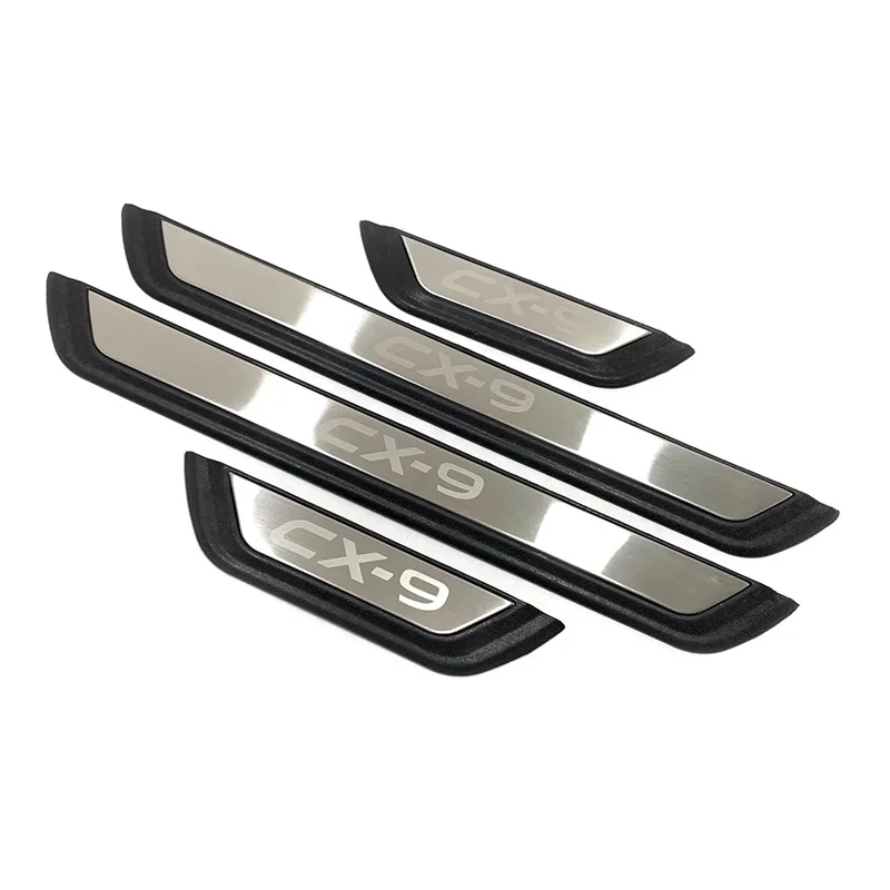 

Stainless Steel External Door Sill Pedal Scuff Plate For Mazda CX-9 2021 2022 Car Accessories 4pcs/Lot