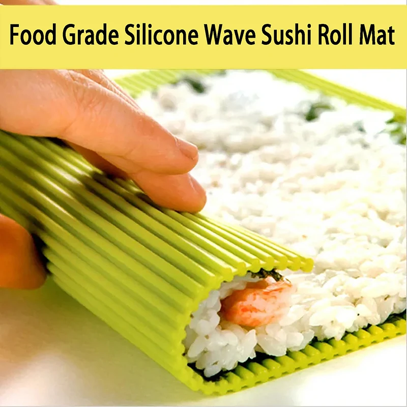Силиконовые роликовые коврики для суши сделай сам Моющиеся Многоразовые