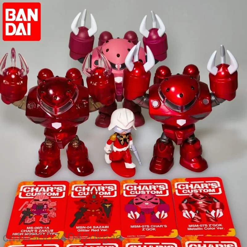 Фото Коллекционная фигурка Bandai Namco QMSV Mini Char Sazabi Gundam Mobile Warrior: Анимационный сувенир, подарочная коробка-сюрприз для коллекционеров №1