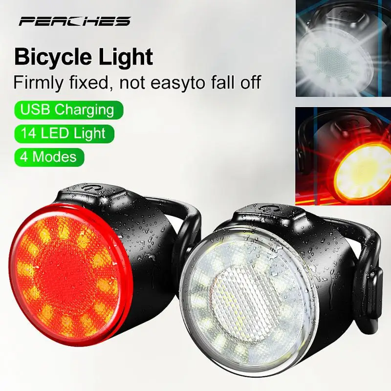 

Велосипедный задний фонарь, 6 режимов, зарядка через USB, водонепроницаемый велосипедный фонарь для горного велосипеда, шлема, сумка, задний ф...