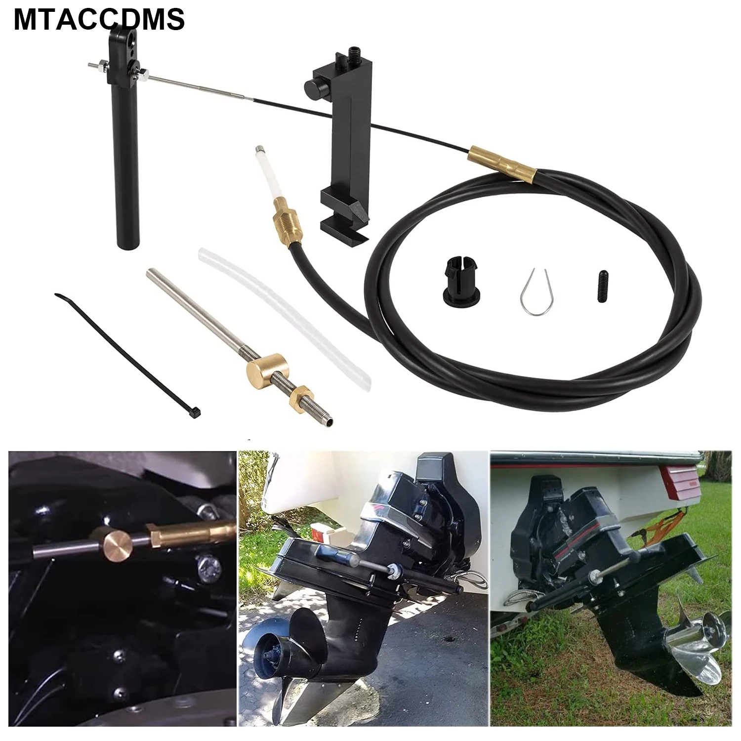 Lower Shift Cable Kit 865436A02 for MerCruiser Alpha Gen One & Two 1 2 MR MC (9 Pcs/Set)
