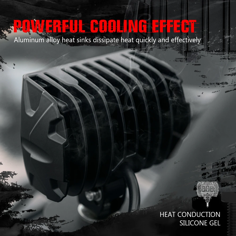 MICTUNING 2 шт. светодиодный кронштейн для рабочего фонаря универсальный капот