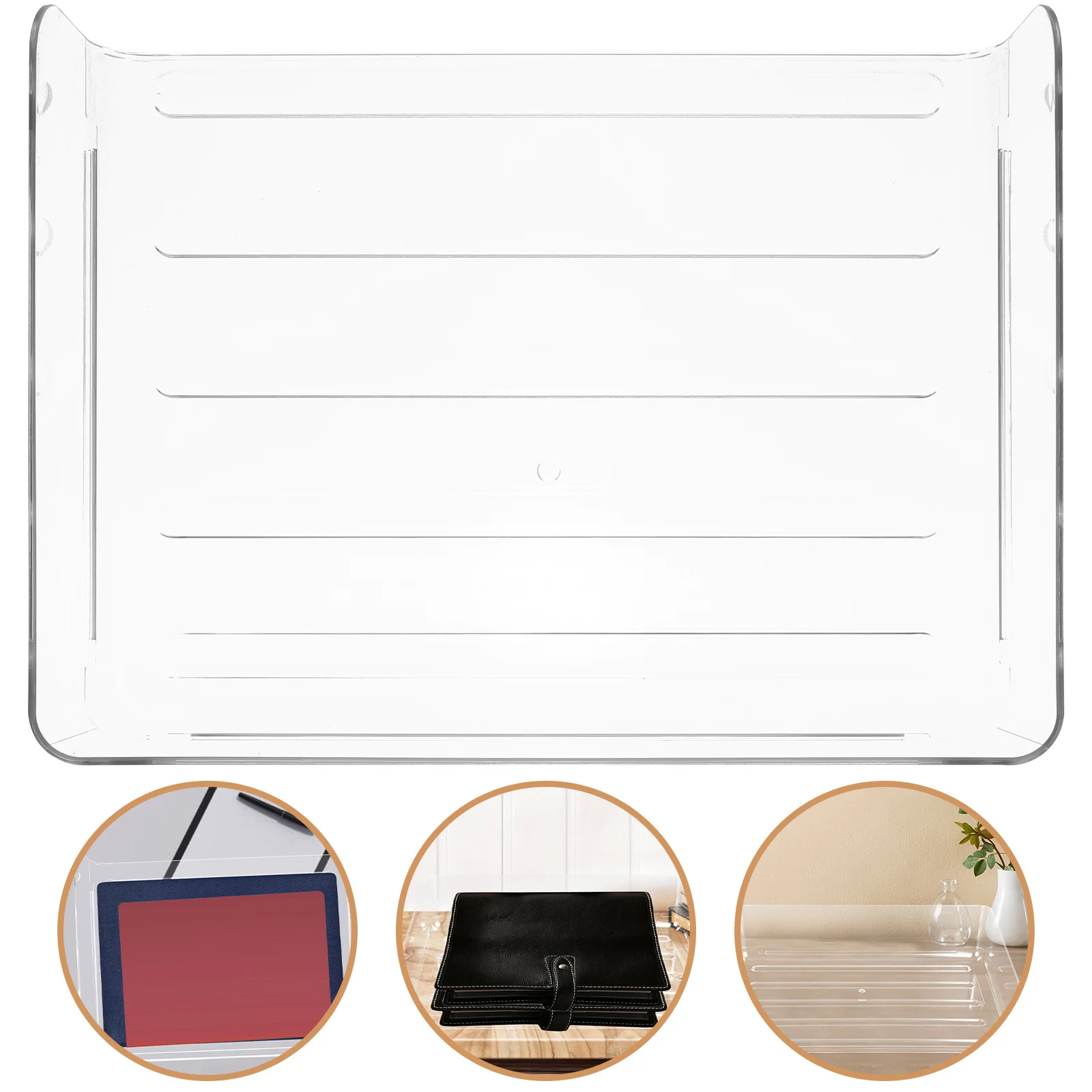 

Tray Organizer File Paper Letter Desk Storage Document Acrylic Stackable Rack Desktop Office Basket Legal Accessories Sorter