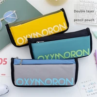 simple cute pencil case ins large capacity stationery box boys pencil bag 2022 new popular pencil bag school supplies stationery
