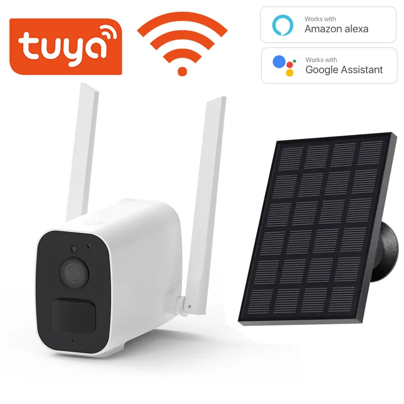 

Wi-Fi 1080P камера с мощным сигналом Tuya 10000 мА/ч перезаряжаемая Беспроводная батарея IP66 Cctv с поддержкой Google Alexa