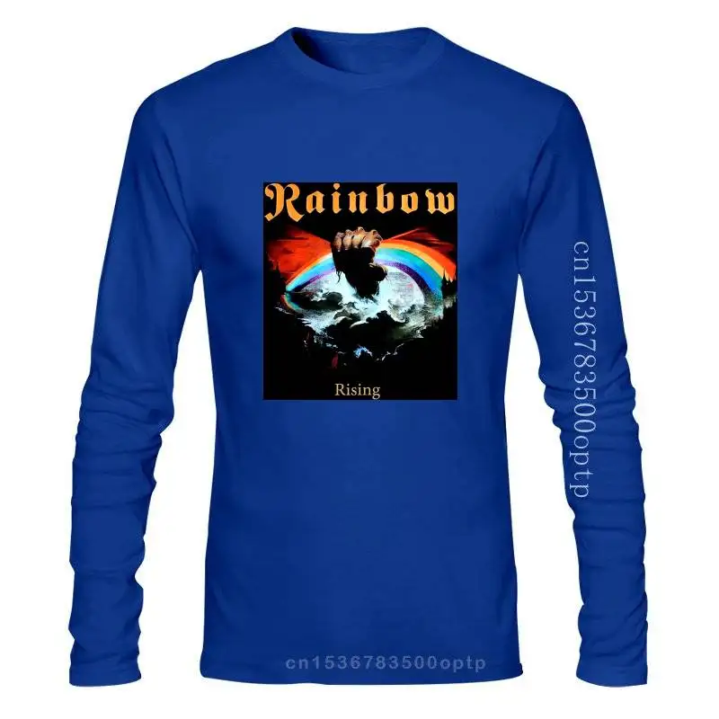 

Мужская одежда Rising'76, темно-фиолетовая черная футболка Blackmore Dio, Мужская футболка