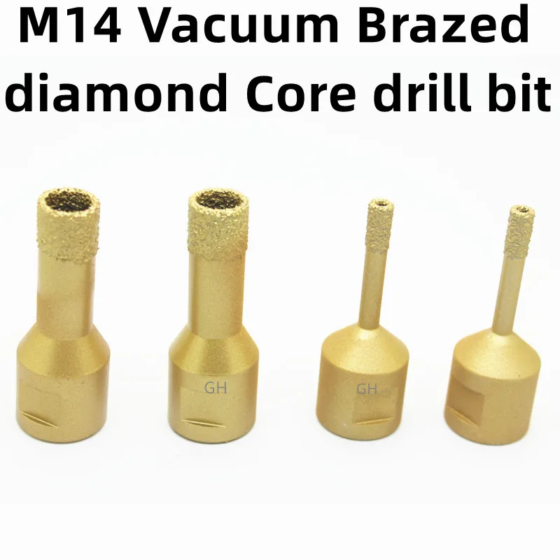 

M14 Thread Dry Vacuum Brazed Diamond Core Drill Bit Ceramic Granite Marble Ston Tile Masonry Hole Saw tool for Angle Grinder 1pc