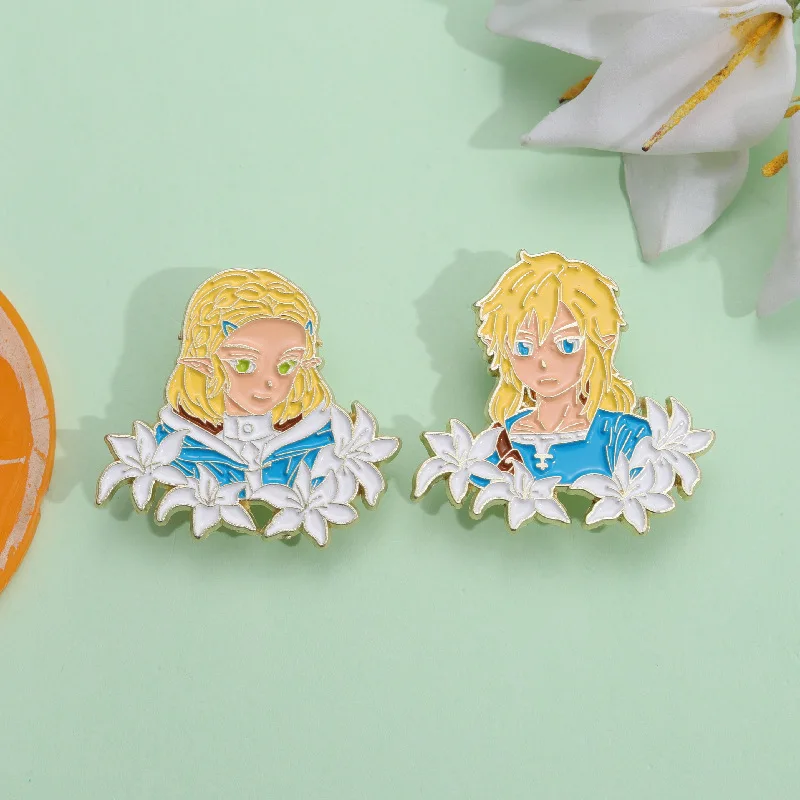 Креативные металлические булавки для груди серии Лилия эльф мальчиков и девочек