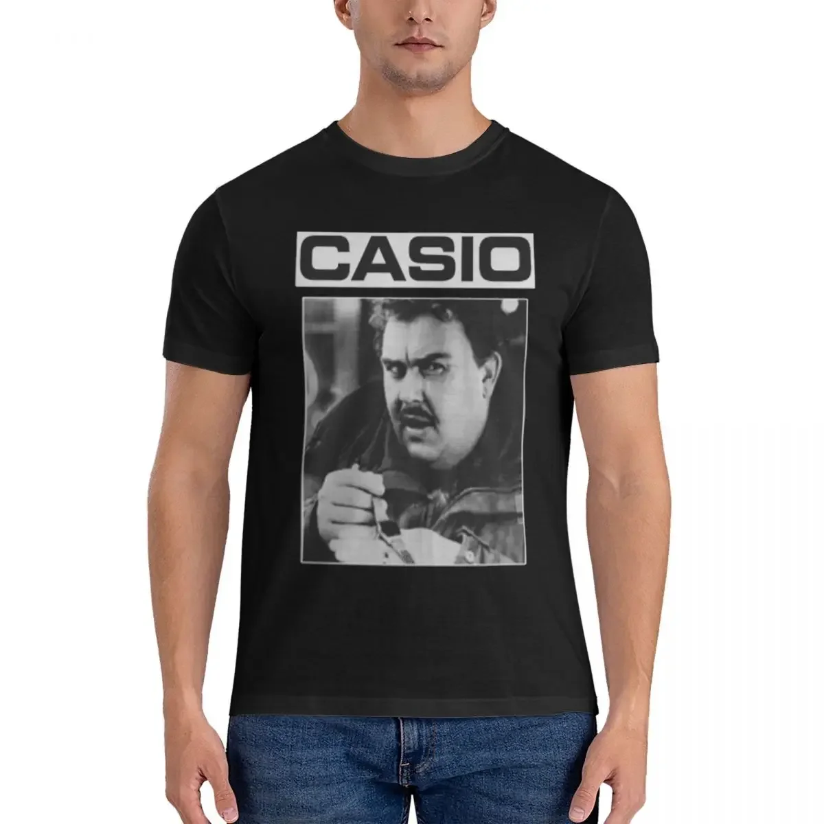 Мужская футболка John Candy Casio хлопковые футболки большого размера мужская летняя