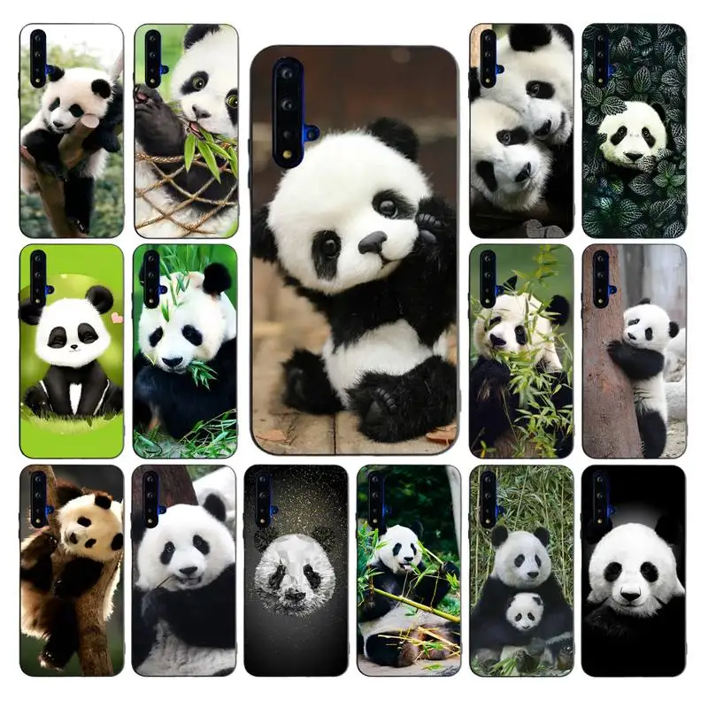 

Chinese Bear Panda Phone Case for Huawei Mate 20 10 9 40 30 lite pro X Nova 2 3i 7se