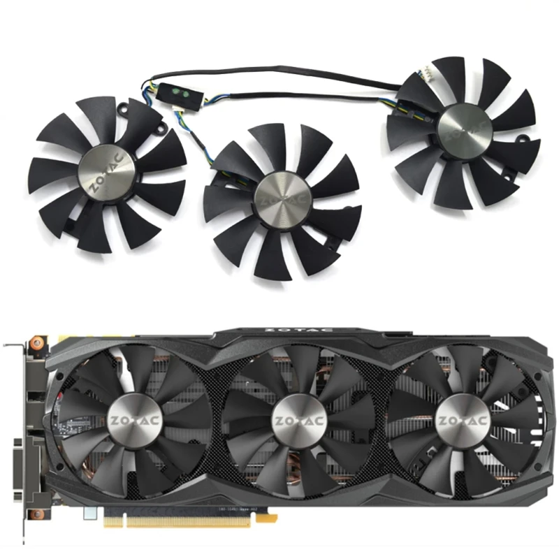 Вентилятор охлаждения GA91S2U 85 мм 4 контакта для видеокарт ZOTAC GTX 980Ti 980 Ti 6 ГБ TITAN X