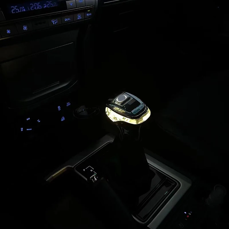 

Led Crystal handle For Toyota Highlander 15-21 for prado 18-22 Touch Activated Led Gear Shift Knob Shifter Lever Handle