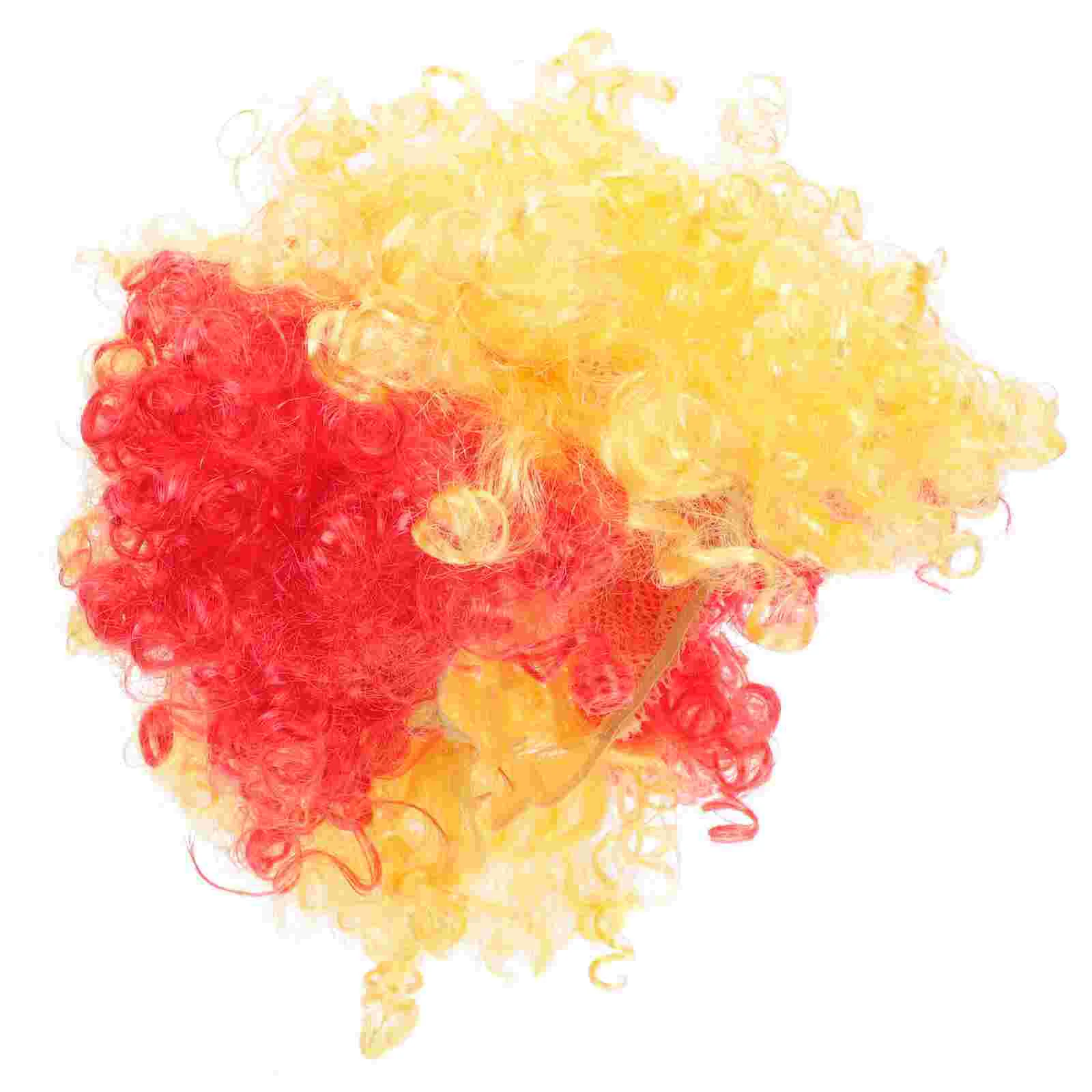 Парики из волос клоуна для вечерние накладные аксессуары смешной косплей