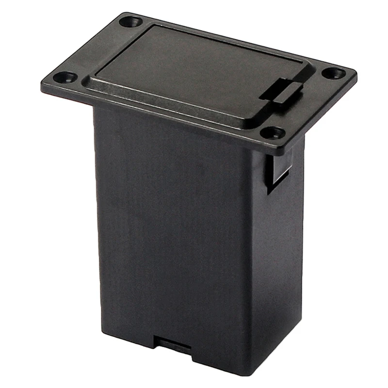 

New 1pc 9V Battery Black Holder Case Box Compartment Cover Guitar Bass Pickup