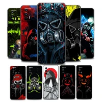 bright black cover cool man antigas mask phone case for realme q2 c20 c21 v15 8 c25 gt neo v13 5g x7 pro ultra c21y soft silicon