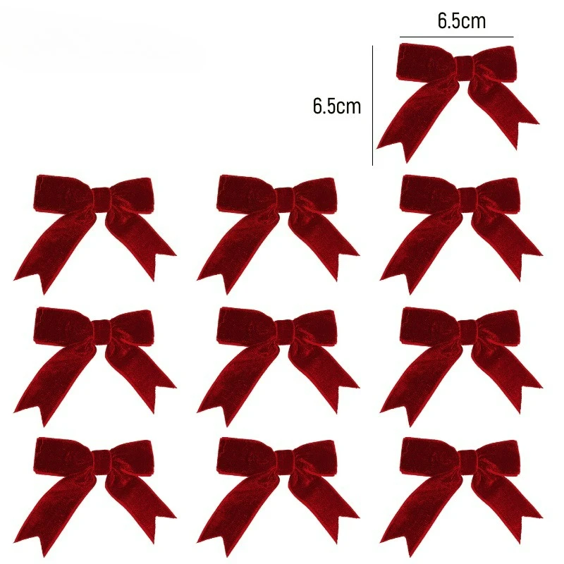 Рождественские ленты с бантами, набор из 10 штук