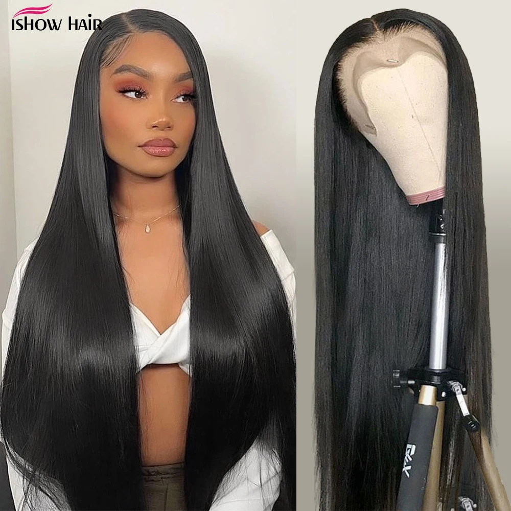30inch 360 Straight Lace Frontal Wig Pre Plucked With Baby Hair 13x4/13x6 HD Lace Front Human Hair Wigs Brazilian Remy Hair